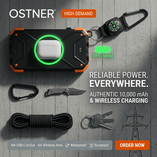 OSTNER® Emergency Solar Power Bank