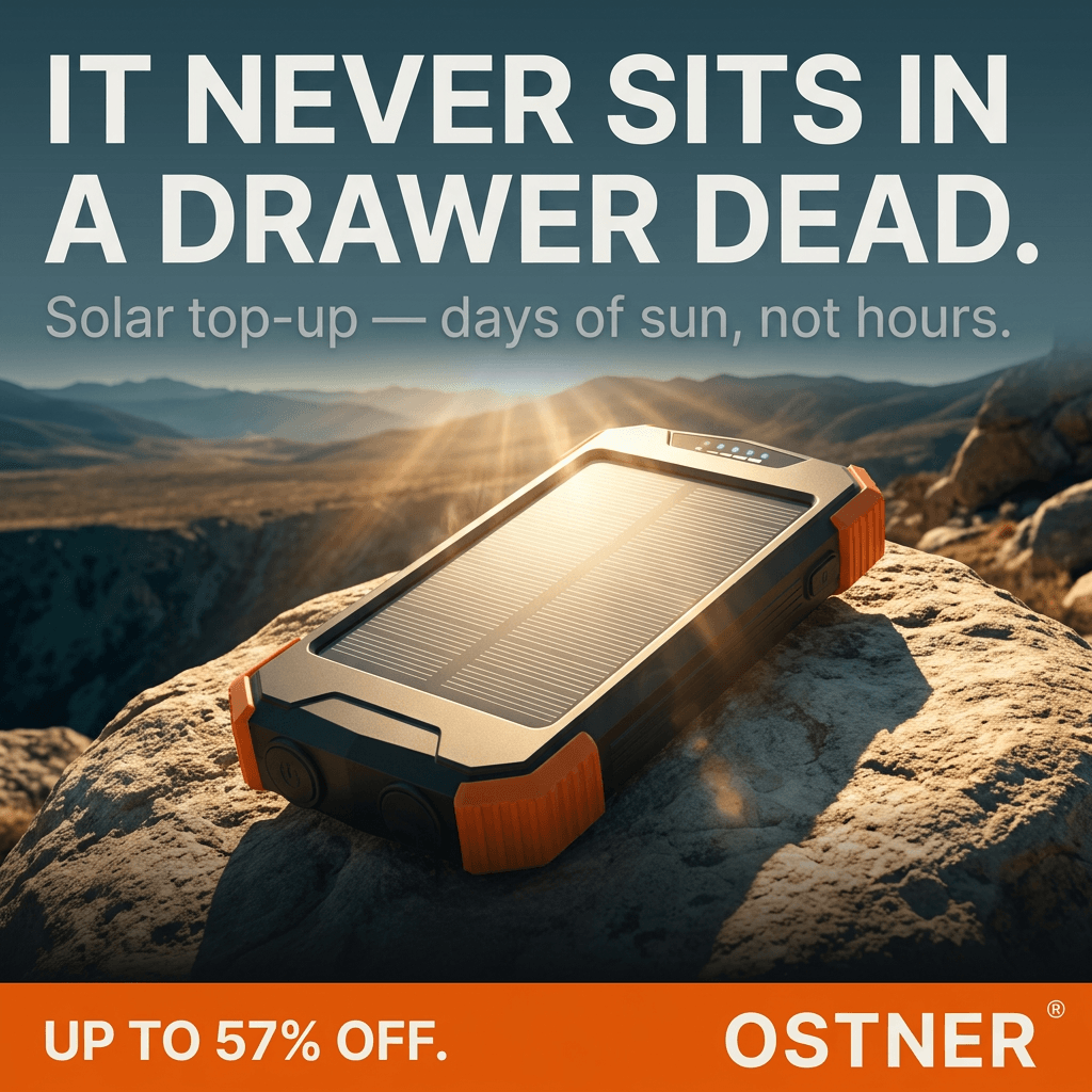 OSTNER® Emergency Solar Power Bank